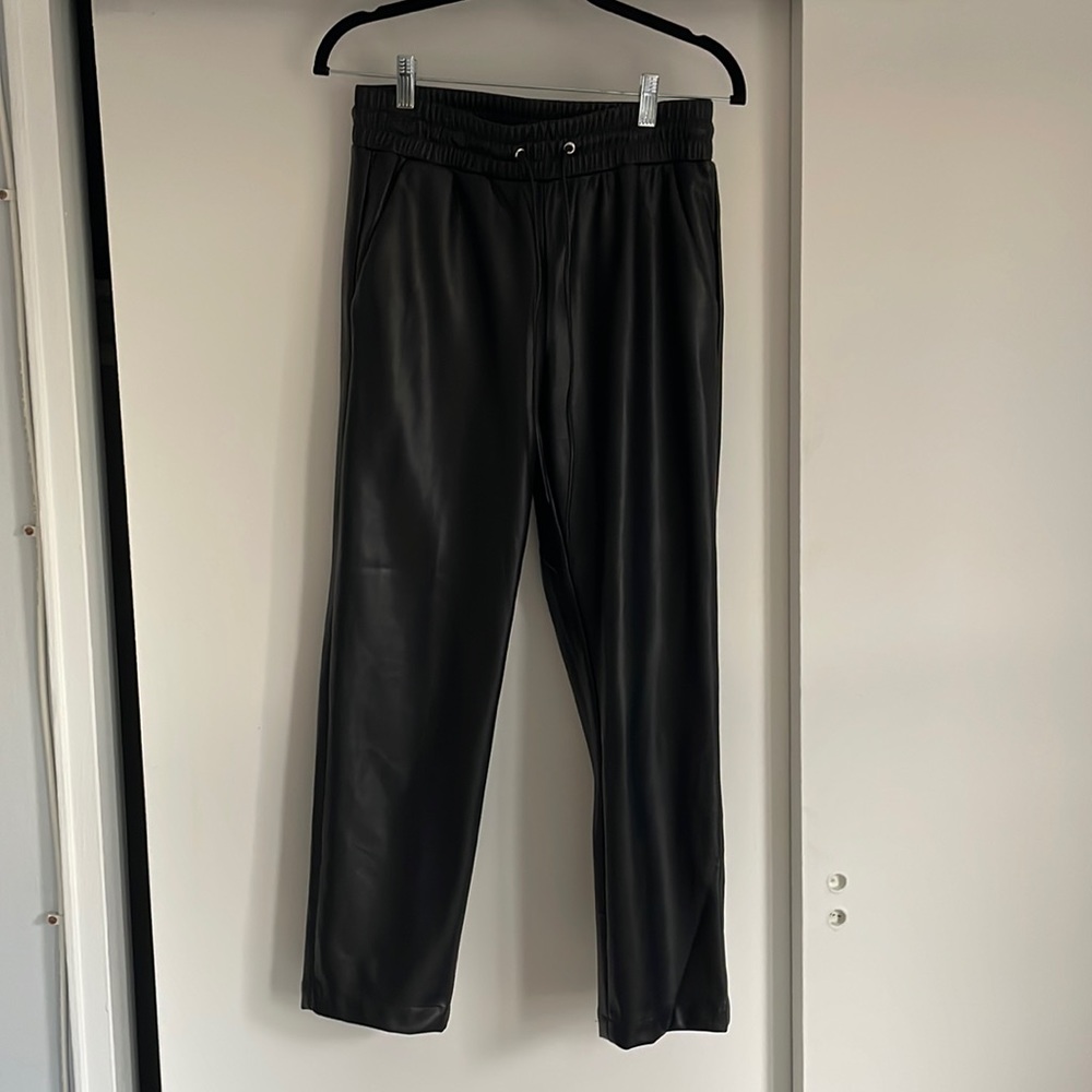Loft faux leather pants